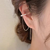 DIY配件 S925纯银个性耳线耳骨夹手工银托 珍珠耳环耳坠空托材料
