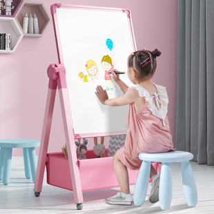 儿童画板宝宝磁性双面，教学家用小黑板支架式，涂色涂鸦可擦写字白板