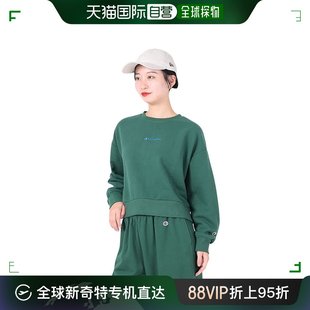 日潮跑腿CHAMPION冠军 女款圆领长袖卫衣 深绿色 M A-10841696501