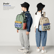 FREEIN原创设计双肩包男女童超轻便大容量日系户外背包书包小学生