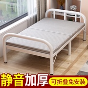 钢丝床可折叠式双人单人，90宽的单人床小床家用经济型，80公分cm便携