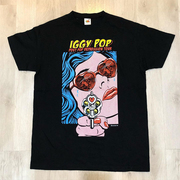 IGGY POP伊基·波普教父Stooges乐队摇滚朋克短袖男女cec潮流T恤