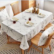 大理石纹墙砖桌垫布艺防水防油免洗桌布北欧茶几网红餐桌布