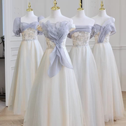 出租凭借婚礼伴娘服24显瘦姐妹团仙气质小众高级感成人礼服裙