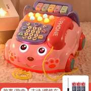 动脑音乐手机童幼男早%开发智力座机宝宝益智婴儿玩具电话机仿真