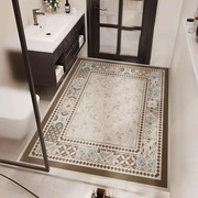 浴室大面积硅藻泥吸水防滑地垫，卫生间全铺隔水脚垫，耐脏地毯大尺寸