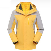 冬季三合一两件套冲锋衣男套装，防水透气保暖大码登山服装女可拆卸