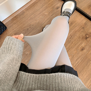 烟灰色连裤袜春秋季浅灰丝袜，奶白色打底袜，天鹅绒黑丝女日系jk白丝