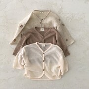宝宝空调衫男女婴儿衣服夏季薄款开衫上衣空调衫外套韩版洋气童装
