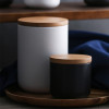 陶瓷木盖密封罐厨房收纳罐杂粮食品咖啡茶叶罐奶粉糖精调味储物罐