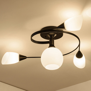 北欧卧室灯饰客厅餐厅主卧室，灯大气创意简约现代家用美式吸顶灯具