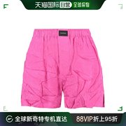99新未使用香港直邮BALENCIAGA 女士粉红色粘胶纤维短裤 6716