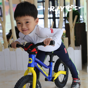 rjyc品牌春夏儿童宝宝，骑行服长袖套装滑步车，平衡车速干衣定制