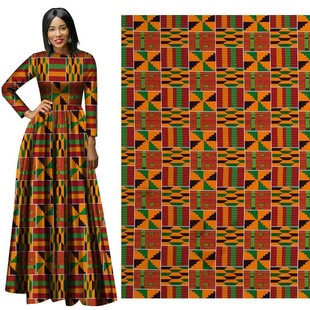 3码 African Wax Fabric供应非洲腊布全面仿真蜡印花布服装布料