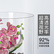圆柱形直筒鱼缸花瓶盆塑料透明非玻璃亚克力客厅摆件富贵竹插花器