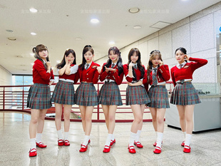 韩国女团同款爵士舞韩舞台(韩舞台，)jk制服学院风表演出打歌服啦啦队操套装