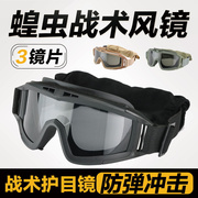 沙漠战术风镜特种兵护目镜，军迷户外骑行挡防风防雾防摔装备眼镜