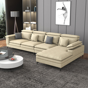 啊点生活科技绒布沙发客厅L型组合轻奢极简约现代乳胶布艺沙发510