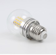 LED魔豆灯泡三色变光E27大螺口分子吊灯暖白G45小圆泡7W节能透明9