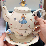 少女心爱丽丝梦游仙境茶壶花茶杯套装可爱英式下午茶具高颜值