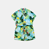 mimy品牌夏季男童花衬衫套装短袖，中大童宝宝薄款度假穿搭时髦休闲