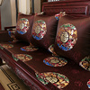中式红木沙发坐垫新古典实木家具座垫罗汉床垫子五件套防滑可定制