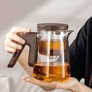 泡茶壶定时自动下水全玻璃内胆磁吸飘逸杯懒人泡茶神器办公室茶具