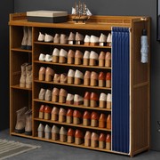 鞋柜简易多层实木家具鞋架子家用门口防尘玄关收纳架储物现代简约