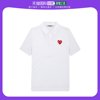 韩国直邮comme des garcons短袖衬衫polo领白色心形标志简约时尚