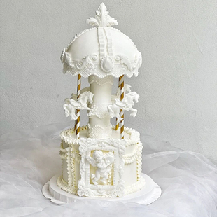 diy木马天使相框宝石，欧式浮雕蛋糕造型硅胶模具