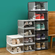 加厚鞋盒收纳盒透明塑料鞋柜，球鞋防尘展示柜抽屉，鞋架鞋子收纳神器