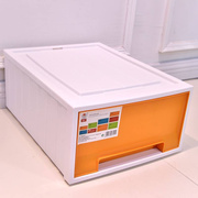 环宇单层抽屉组合式收纳柜彩色塑料衣服储物盒学校教室收纳箱整理