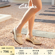 clarks其乐泰勒女鞋2024春款乐福鞋女复古小皮鞋，女单鞋通勤平底鞋