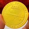 广西桂林山水象鼻山旅游景区镀金纪念章 创意礼物45mm文化纪念币