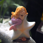 可爱美人鱼摆件创意装饰品鱼缸，少女心烘焙蛋糕生日，送女生情侣礼物