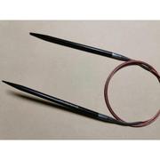 。黑檀木成品固定弯尾针纯手工制作檀木，毛衣编织环形针