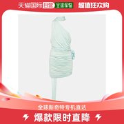 香港直邮潮奢 magda butrym 女士围巾领褶皱针织迷你连衣裙