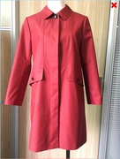 HONRN/红人秋季女装红色直身风衣商场同款HF33OF042