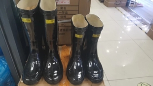 上海双钱牌工地，工作男女橡胶雨鞋牛筋，底中筒雨靴耐酸碱雨鞋