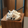 宝宝春秋单鞋0-1-2岁半婴儿，软底防滑学步鞋男童透气机能鞋子皮面3