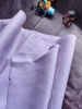 10米价双面撕开手缝香芋紫色羊毛毛呢羊绒大衣外套国风设计师布料