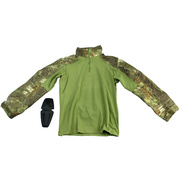 gen3战术绿色蟒纹蛙服皮长袖T恤带内置护肘可配套装G3 MAD