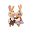 可爱兔子情侣毛绒玩具一对布娃娃小白兔公仔玩偶女孩睡觉床上抱枕
