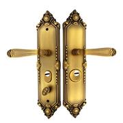 防盗门锁三件套装通用型大门锁把手加厚手柄C级锌合金门锁