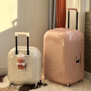 雪糕泡泡箱24行李箱，静音学生拉杆箱20登机箱28寸大容量旅行箱皮箱