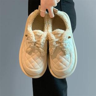 女棉鞋2022年冬季时尚百搭轻便舒适洋气平底防滑保暖雪地靴潮