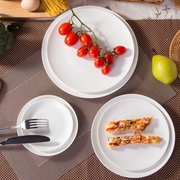 陶瓷创意餐具简约菜盘子早餐盘家用白色骨瓷牛排盘凉菜西餐盘菜盘