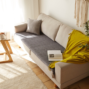 韩国沙发垫布艺四季现代简约通用纯棉欧式客厅防滑沙发坐垫子盖布