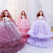 搪胶45CM创意芭比娃娃套装洋娃娃公主女孩礼物儿童玩具摆件精致
