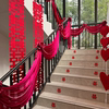 婚房布置男方结婚楼梯装饰布幔扶手创意拉花艺套装婚庆用品大全